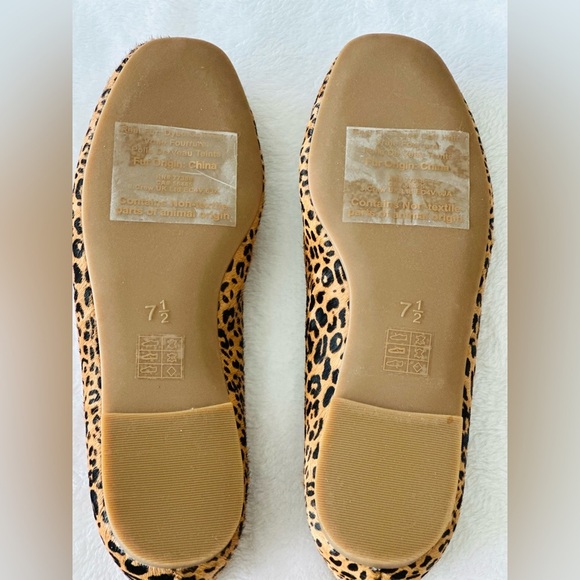 Madewell The Cory Flat in Leopard Calf Hair Size 7.5 - Picture 8 of 11